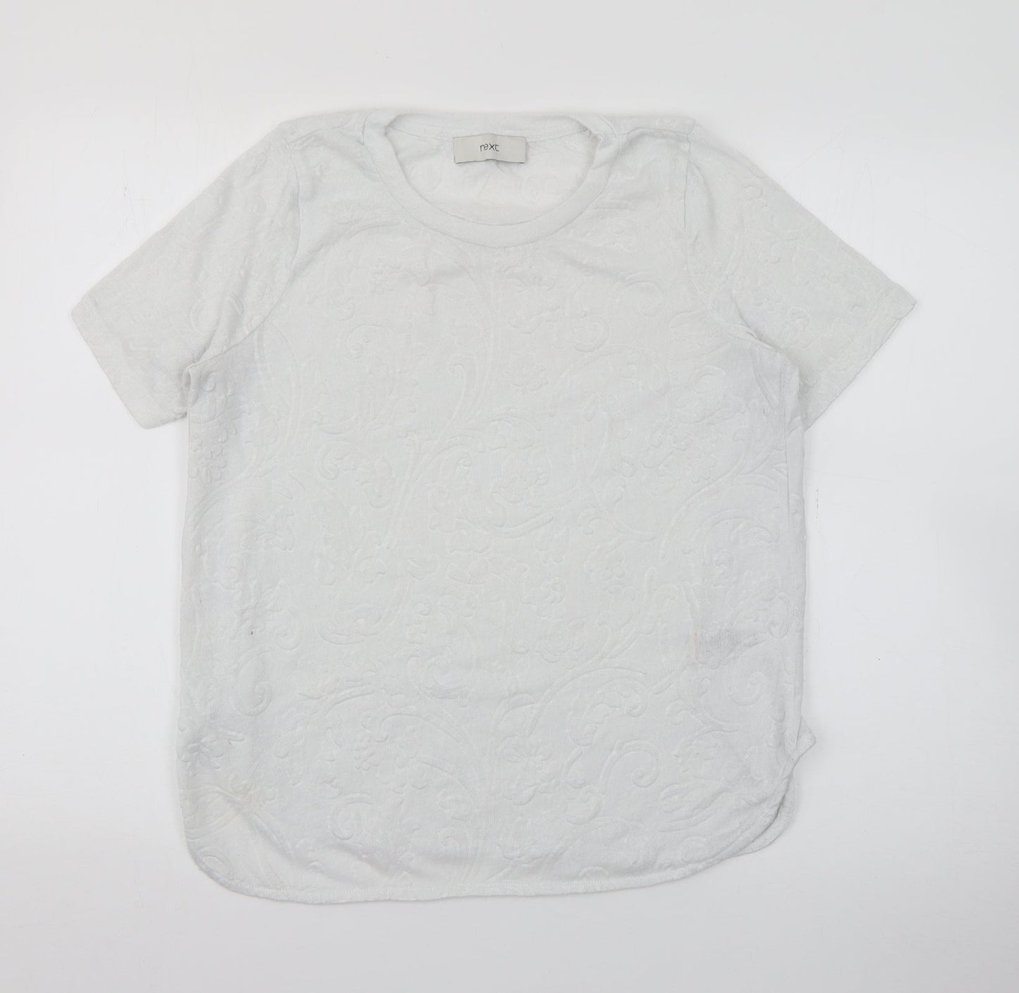 Womens UK Size 10 NEXT White Pullover Jumper
