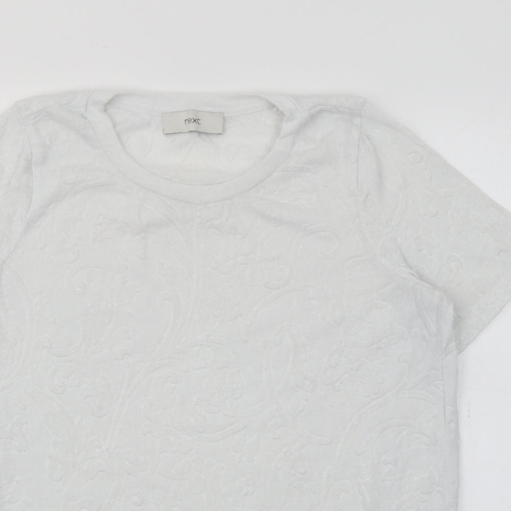 Womens UK Size 10 NEXT White Pullover Jumper