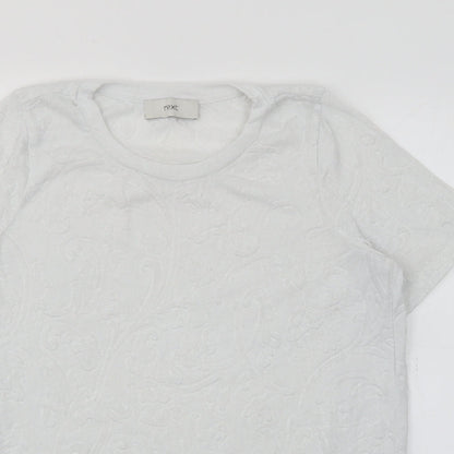 Womens UK Size 10 NEXT White Pullover Jumper