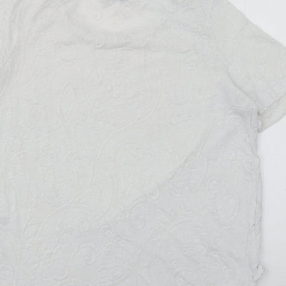 Womens UK Size 10 NEXT White Pullover Jumper