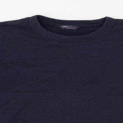 Womens UK Size 12 Marks and Spencer Blue Pullover Jumper