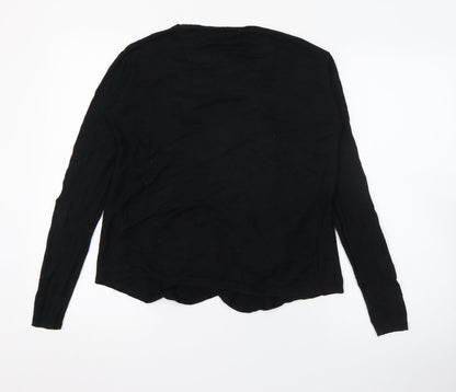 Womens UK Size XS Amisu Black Cardigan Jumper