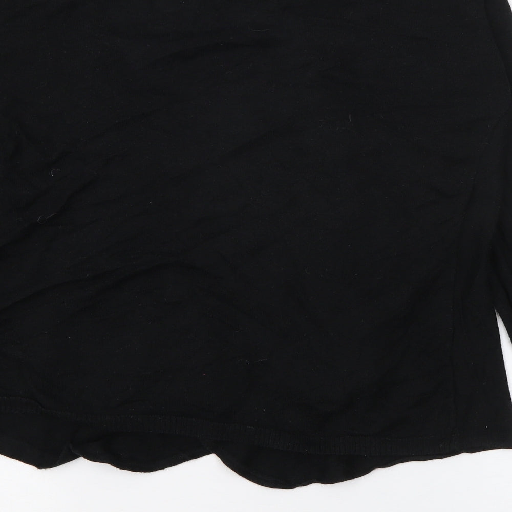 Womens UK Size XS Amisu Black Cardigan Jumper