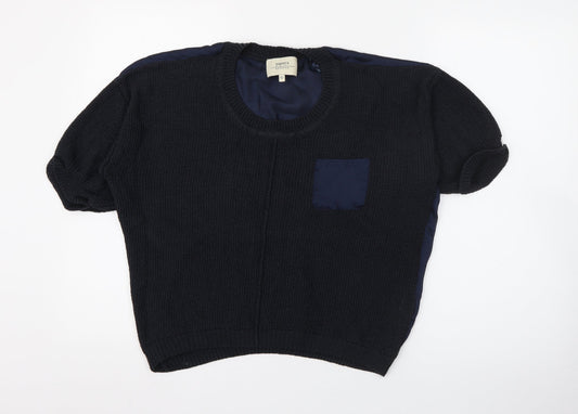 Womens UK Size 12 Papaya Blue Pullover Jumper