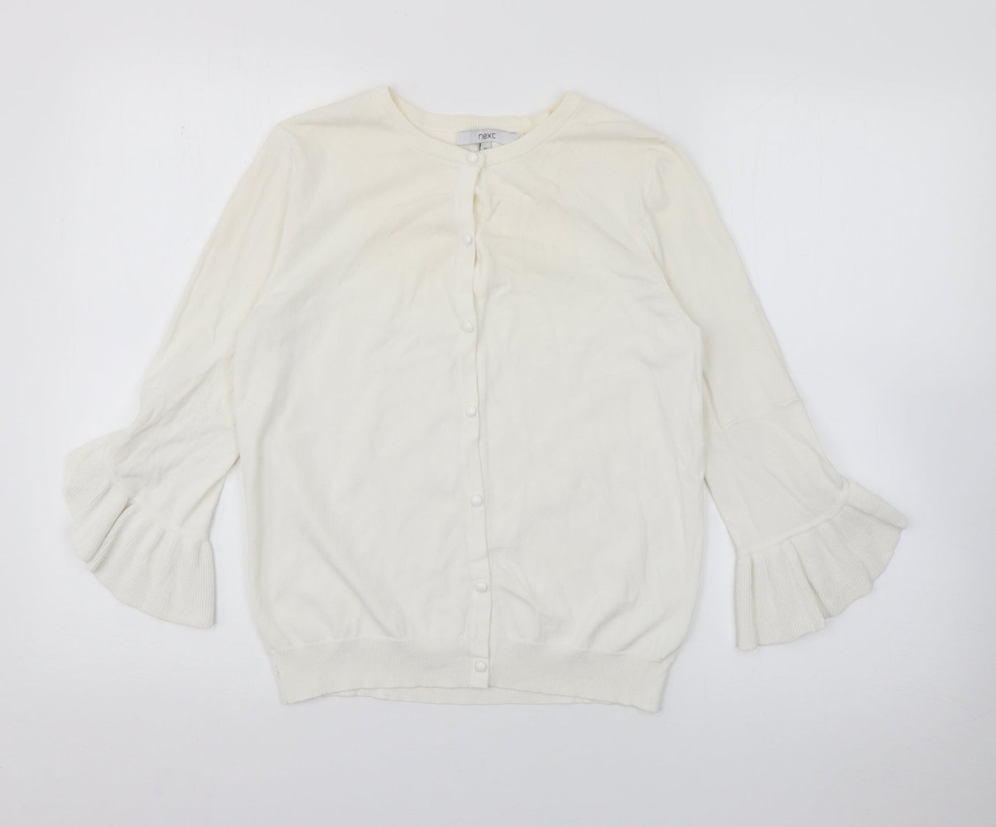 Womens UK Size 10 NEXT Ivory Cardigan Jumper