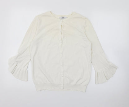 Womens UK Size 10 NEXT Ivory Cardigan Jumper
