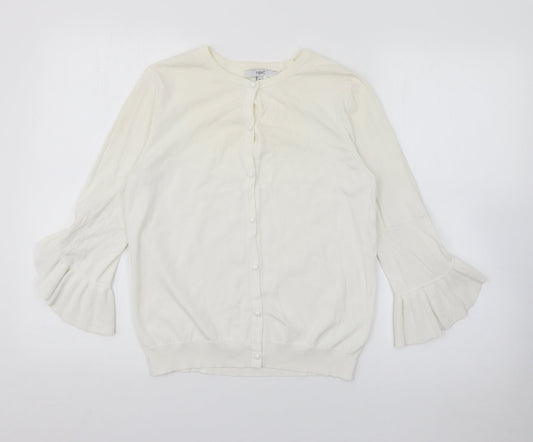 Womens UK Size 10 NEXT Ivory Cardigan Jumper