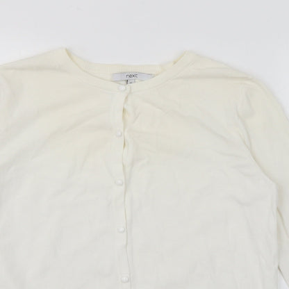 Womens UK Size 10 NEXT Ivory Cardigan Jumper