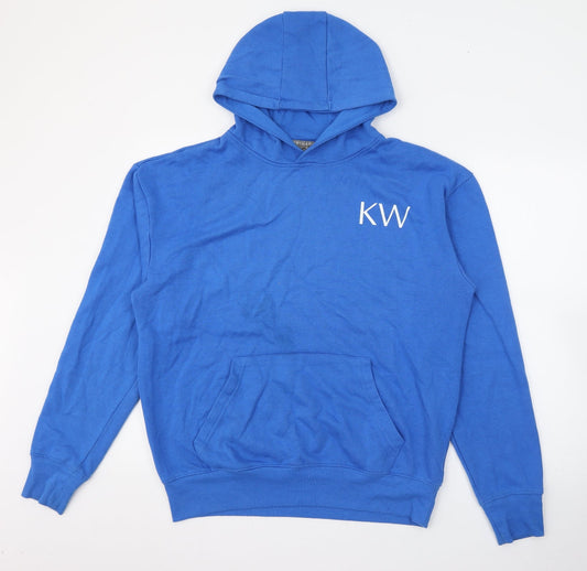 Primark Mens Blue  Cotton Pullover Hoodie Size L