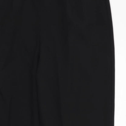 Classic Womens Black  Polyester Trousers  Size 16 L25 in Regular