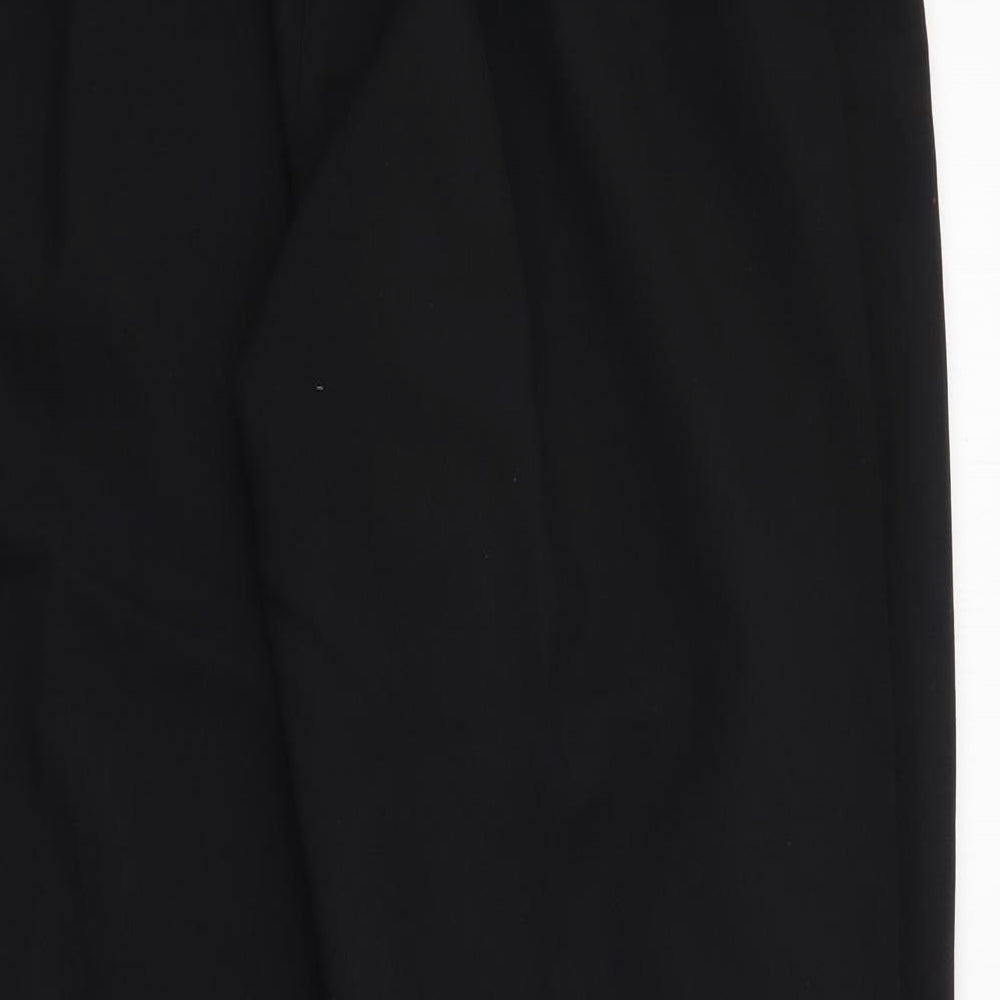 Classic Womens Black  Polyester Trousers  Size 16 L25 in Regular