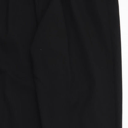 Classic Womens Black  Polyester Trousers  Size 16 L25 in Regular