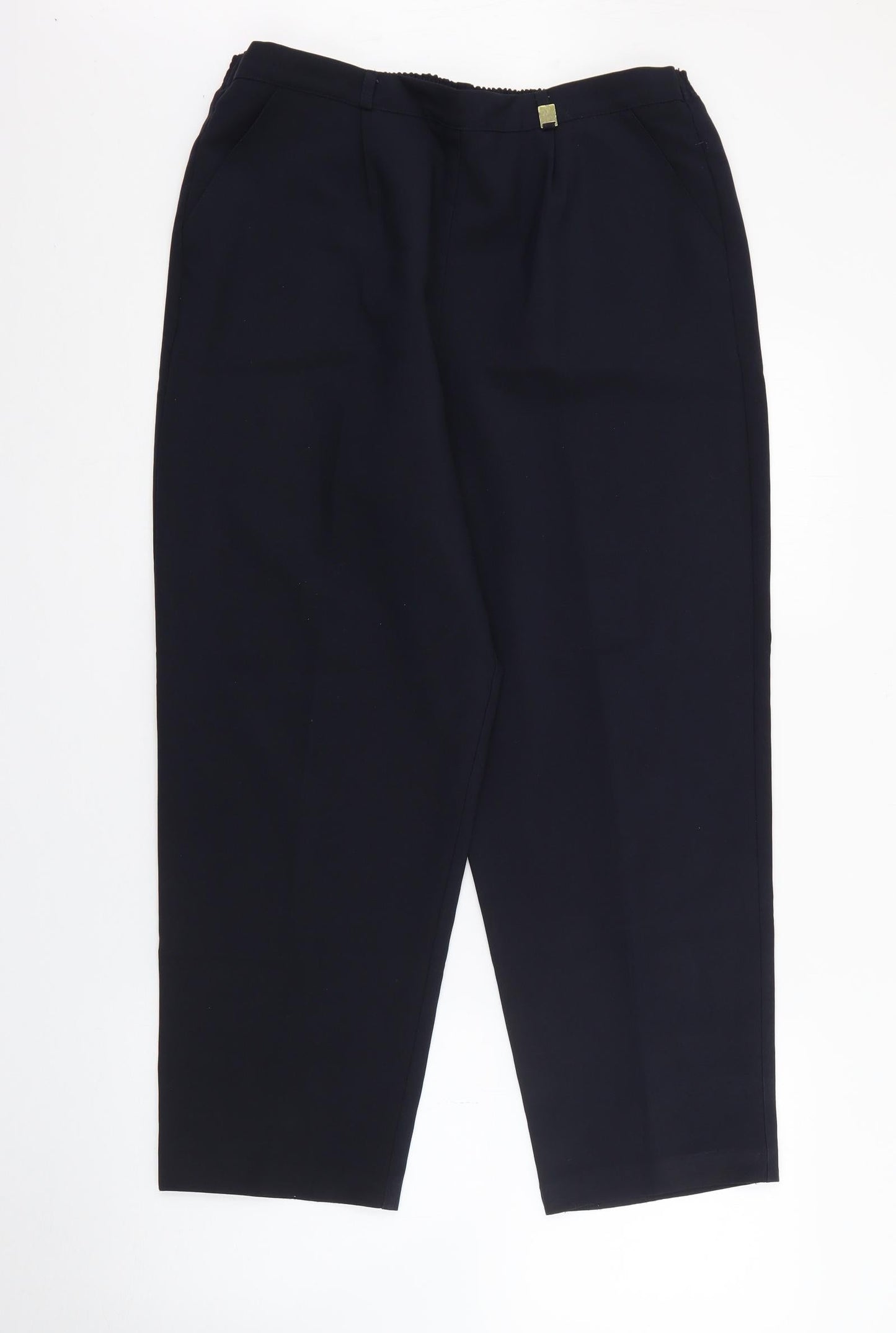 Cloassic Womens Blue  Polyester Trousers  Size 16 L23 in Regular