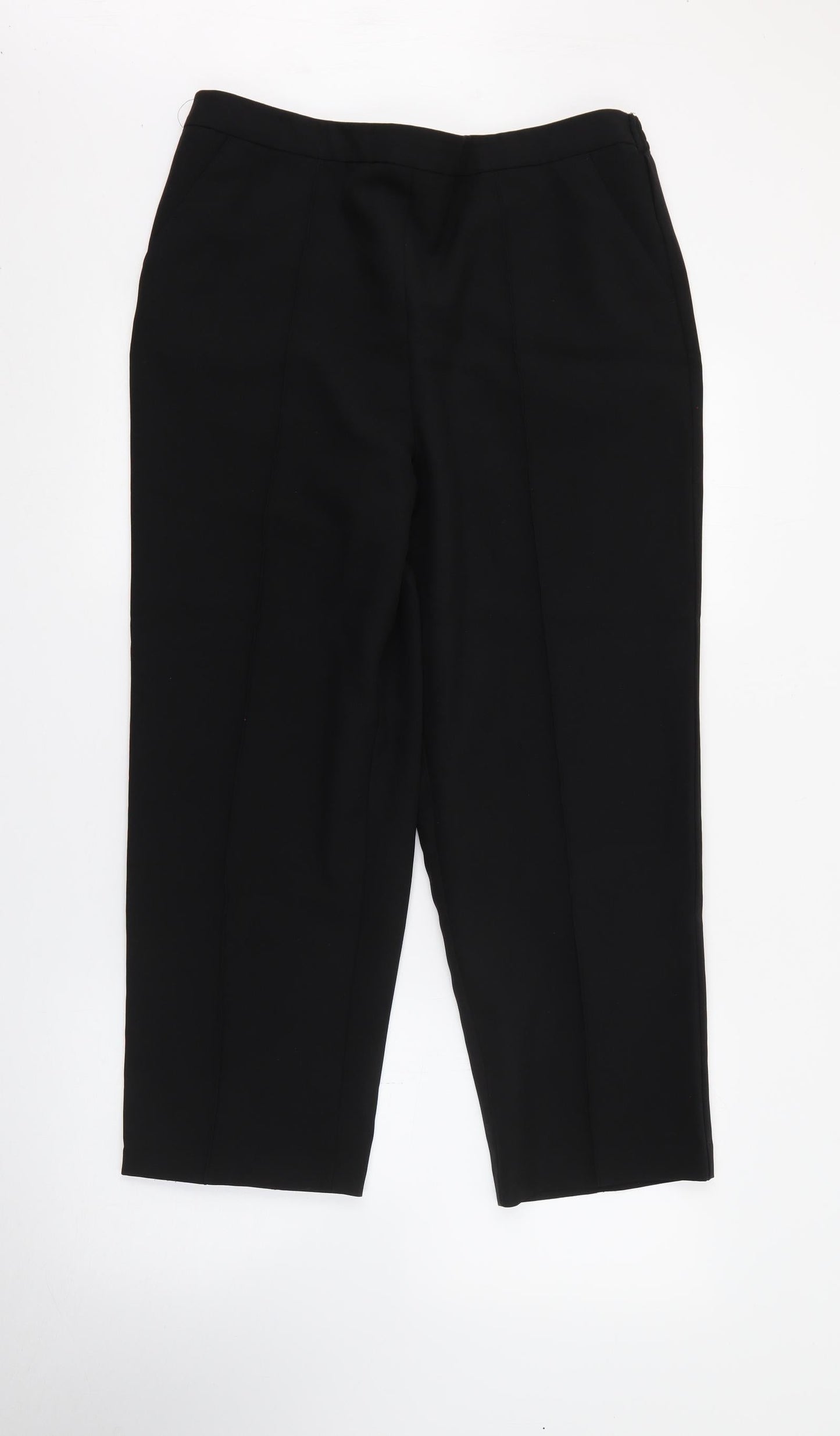 Womens UK Size 16 Isle Essentials Regular Fit  Black Trousers