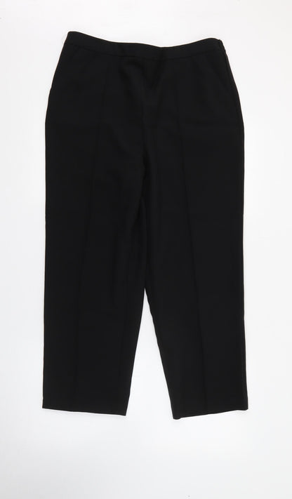 Womens UK Size 16 Isle Essentials Regular Fit  Black Trousers