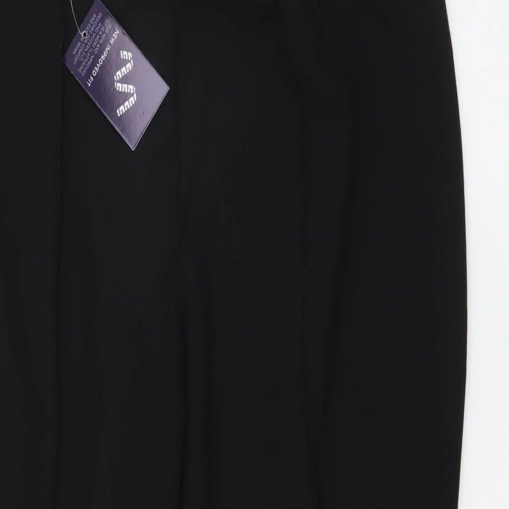 Classic Womens Black  Polyester Trousers  Size 18 L24 in Regular
