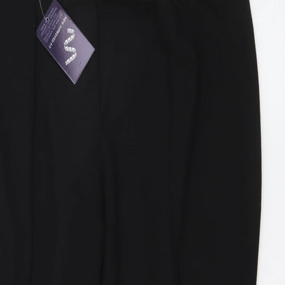 Classic Womens Black  Polyester Trousers  Size 18 L24 in Regular