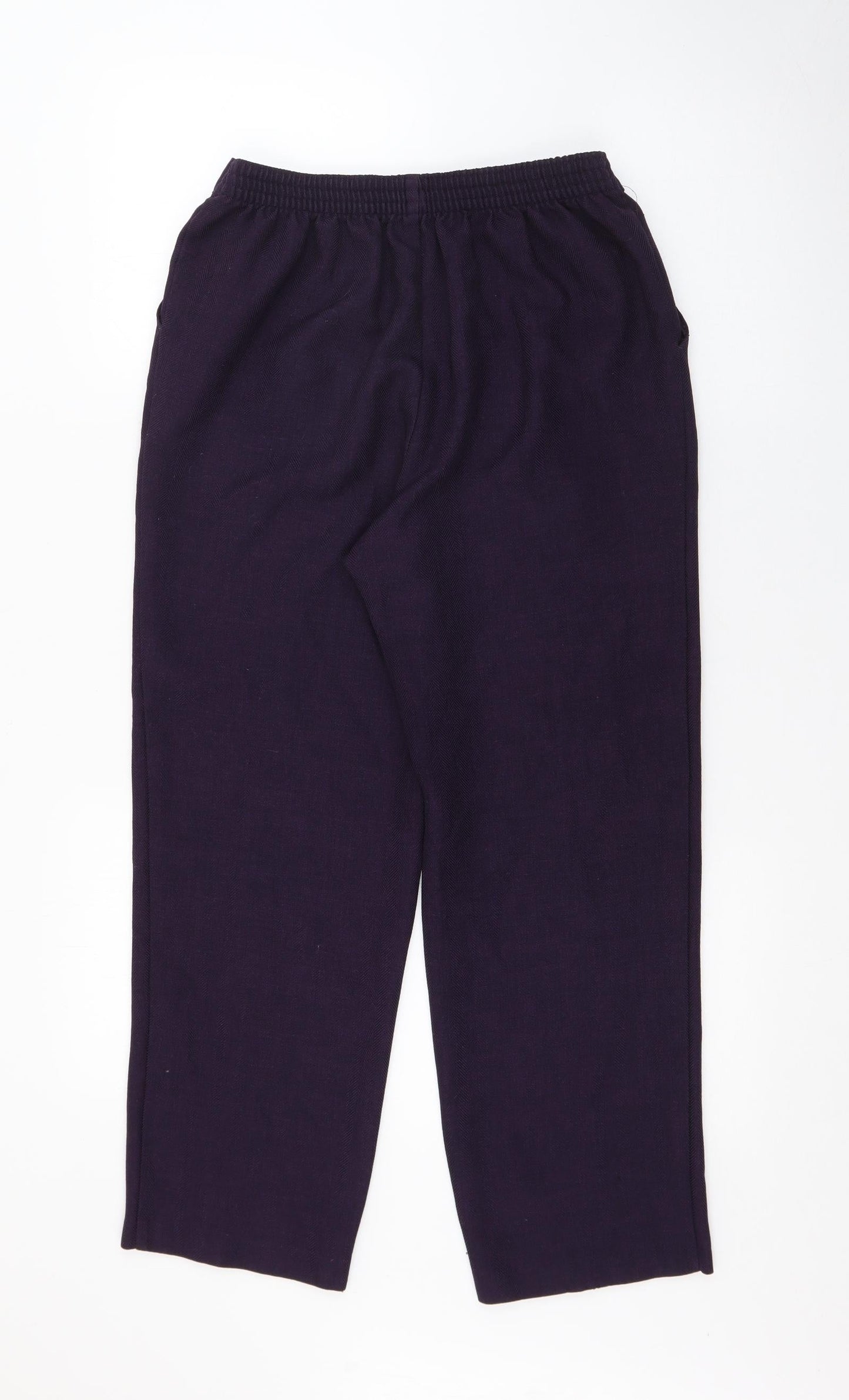 Womens UK Size 10 Marks and Spencer Regular Fit  Purple Trousers