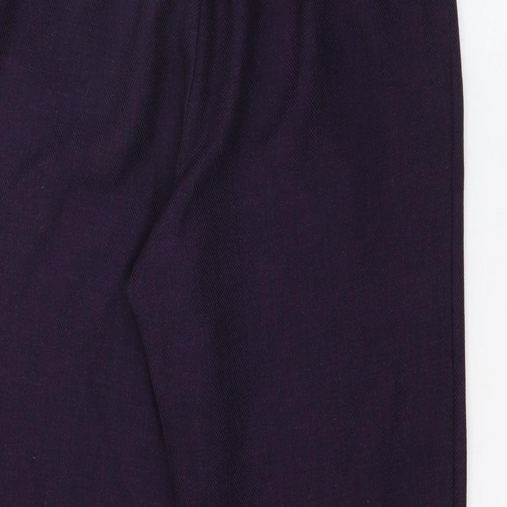 Womens UK Size 10 Marks and Spencer Regular Fit  Purple Trousers