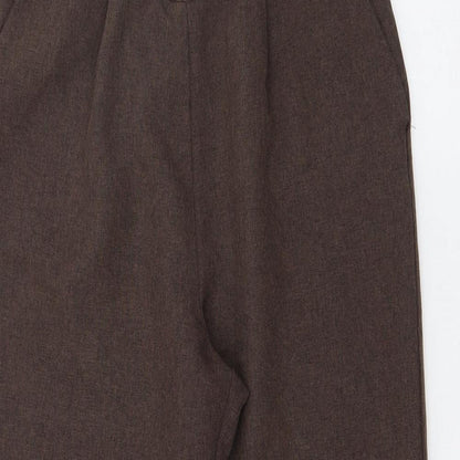Bonmarché Womens Brown  Polyester Trousers  Size 10 L21.5 in Regular