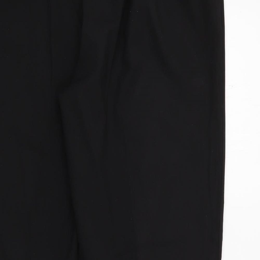 Classics Womens Black  Polyester Trousers  Size 16 L25 in Regular