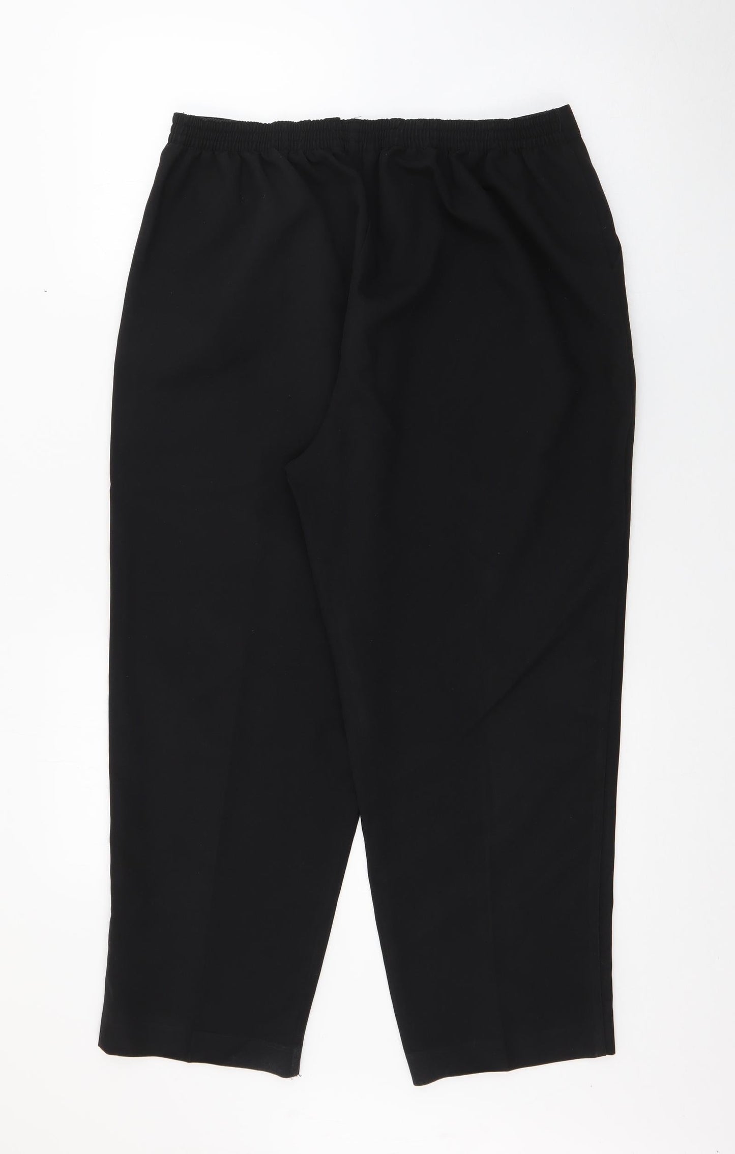Classic` Womens Black  Polyester Trousers  Size 16 L23 in Regular