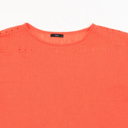 Womens UK Size 16 M&Co Orange Pullover Jumper