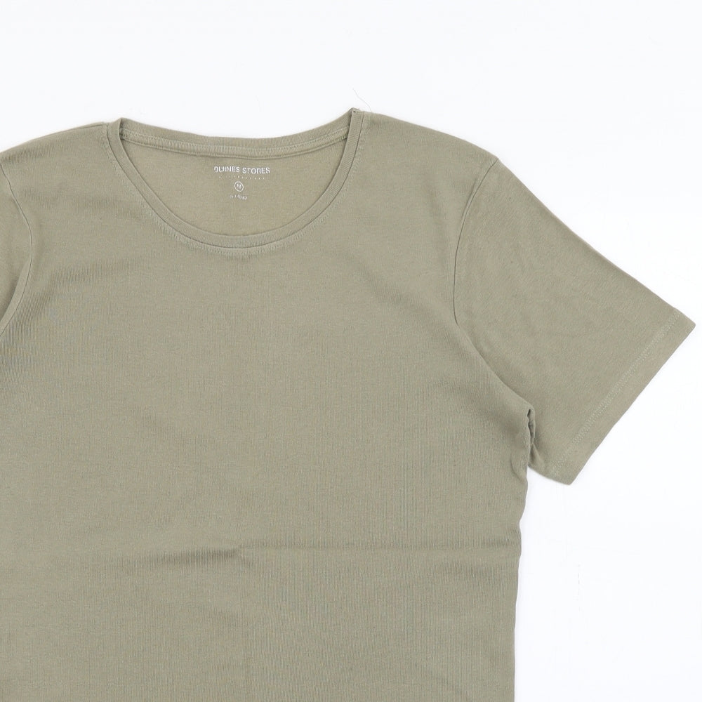 Womens UK Size M Dunnes Stores Green Basic T-Shirt