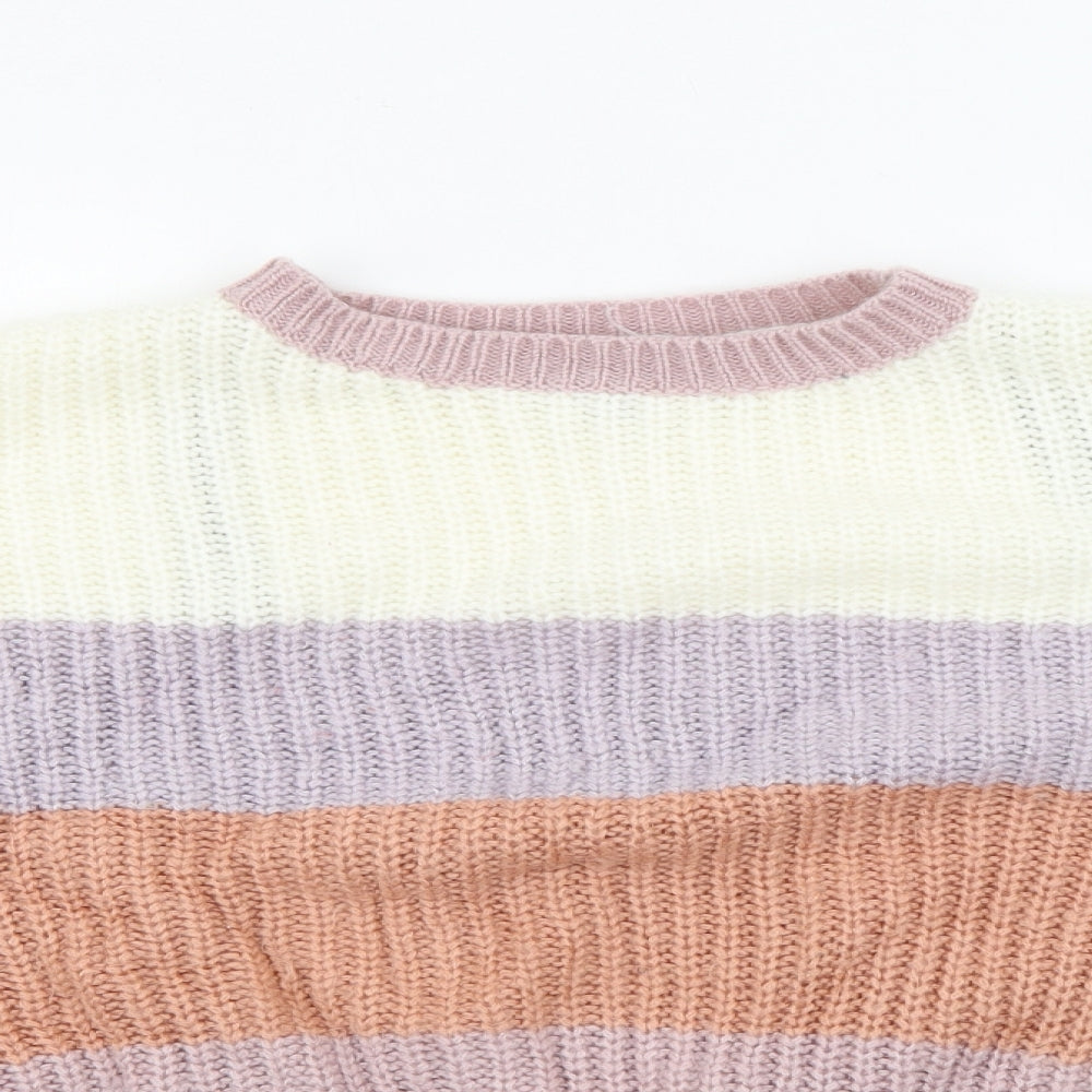 Womens UK Size 8 Missguided Multicoloured Pullover Jumper