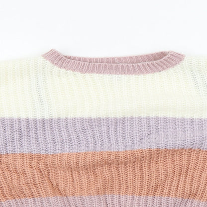 Womens UK Size 8 Missguided Multicoloured Pullover Jumper