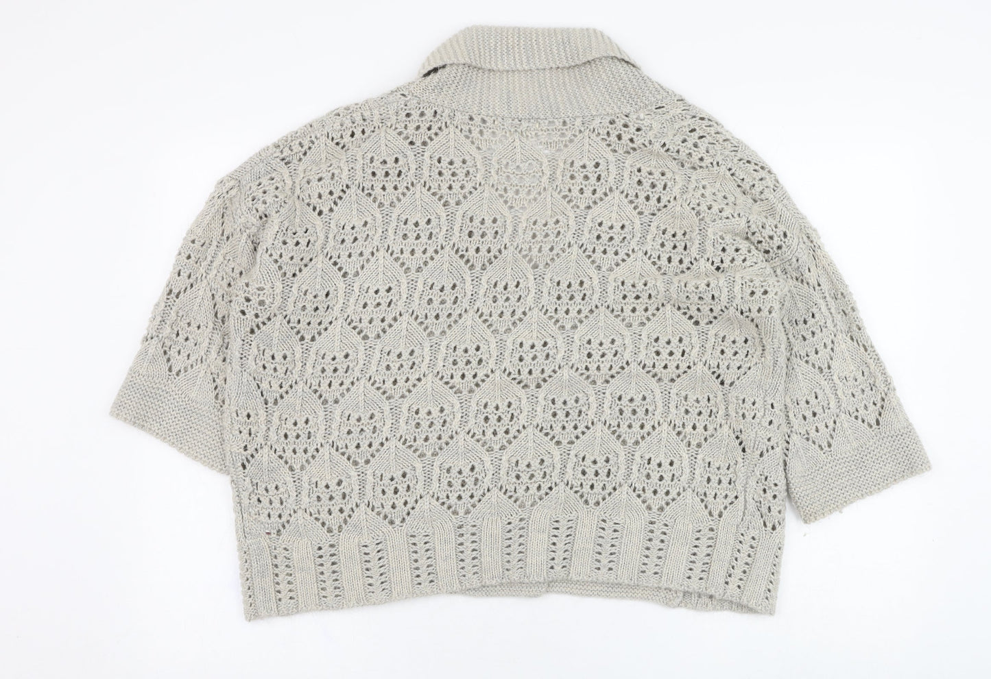 Womens UK Size S Marks and Spencer Beige Cardigan Jumper