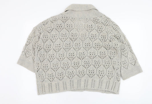 Womens UK Size S Marks and Spencer Beige Cardigan Jumper