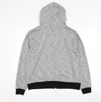 Lottie Girls Grey  Polyester Full Zip Hoodie Size L  Zip