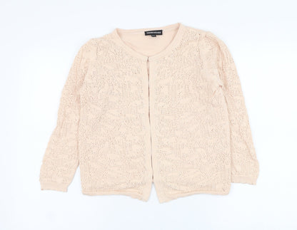 Womens UK Size 14 Warehouse Pink Cardigan Jumper