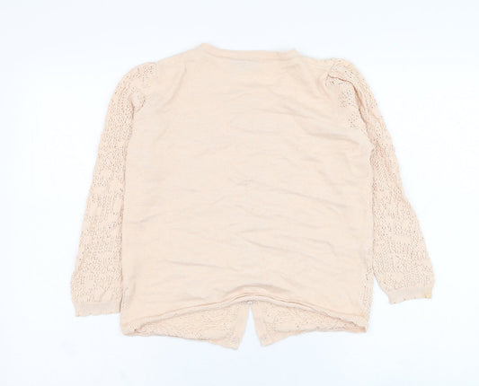 Womens UK Size 14 Warehouse Pink Cardigan Jumper
