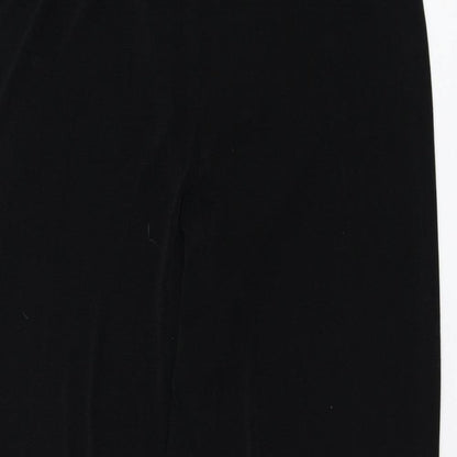Womens UK Size M Reflections Regular Fit  Black Trousers