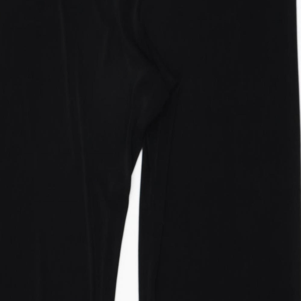 Womens UK Size M Reflections Regular Fit  Black Trousers