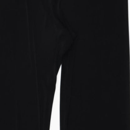Womens UK Size M Reflections Regular Fit  Black Trousers