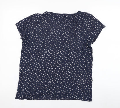 Womens UK Size L TOM TAILOR Blue Basic T-Shirt