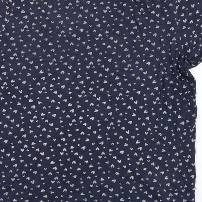 Womens UK Size L TOM TAILOR Blue Basic T-Shirt