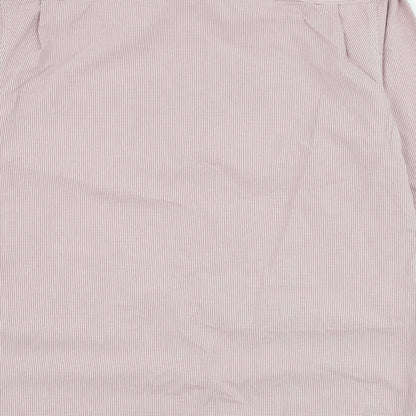 Red Herring Mens Red Check Cotton  Button-Up Size L Collared Button