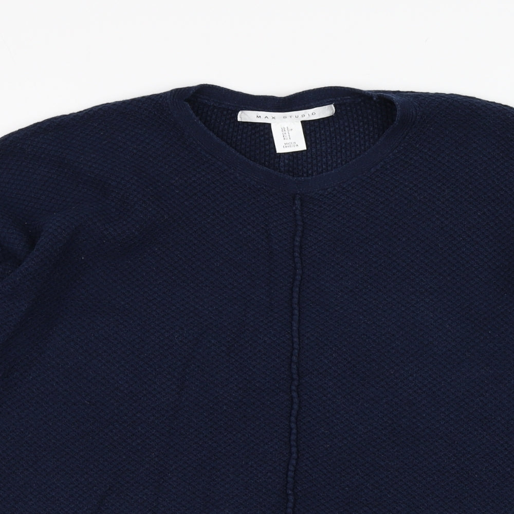 Womens UK Size S Max Studio Blue Pullover Jumper