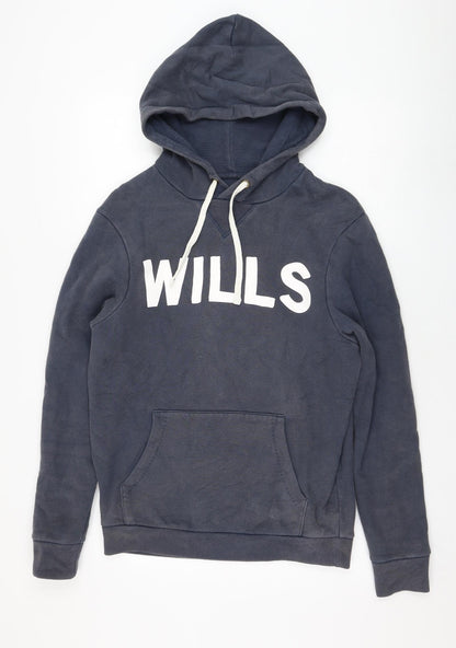 Mens UK Size XS Jack Wills Blue Pullover Hoodie