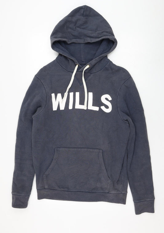 Mens UK Size XS Jack Wills Blue Pullover Hoodie