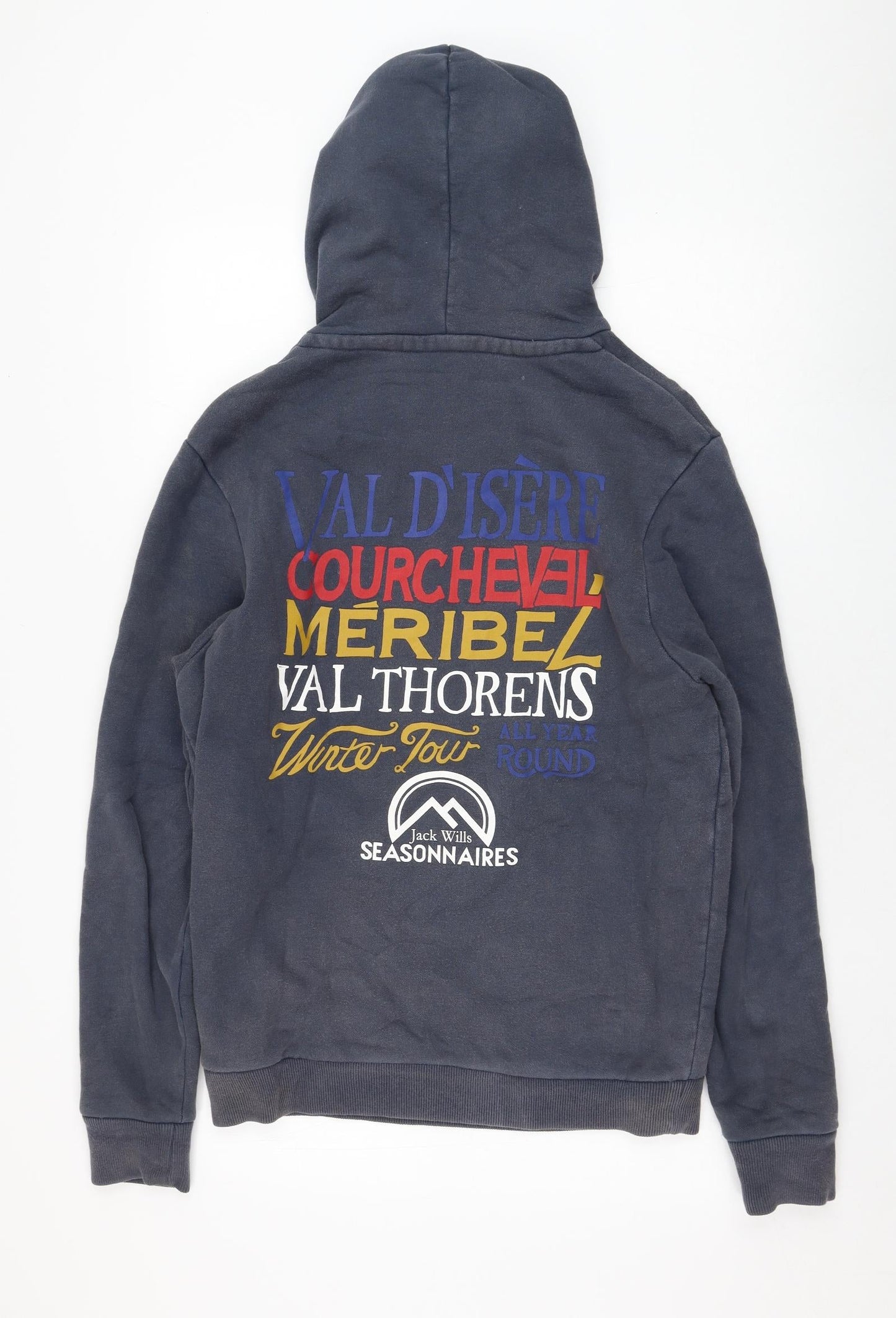 Mens UK Size XS Jack Wills Blue Pullover Hoodie