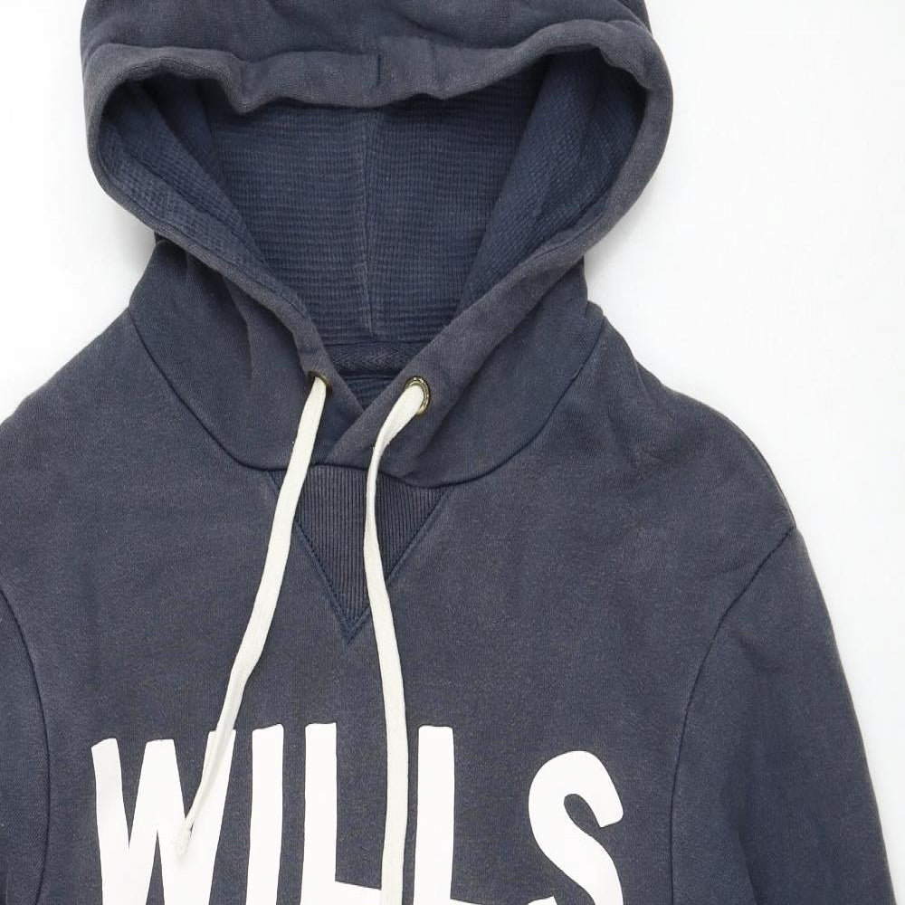 Mens UK Size XS Jack Wills Blue Pullover Hoodie