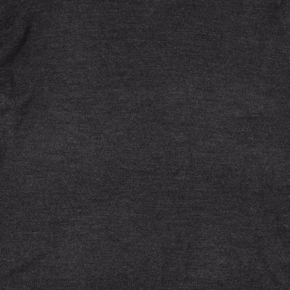 Brand and care label for Taylor & Wright men’s grey v-neck acrylic jumper, size L