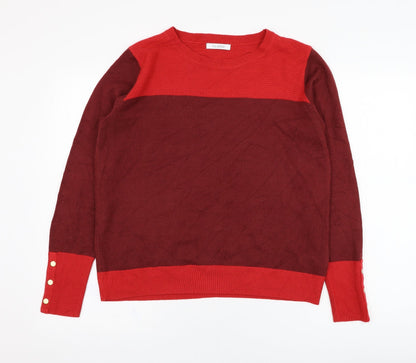 Womens UK Size 14 Marks and Spencer Red Pullover Jumper
