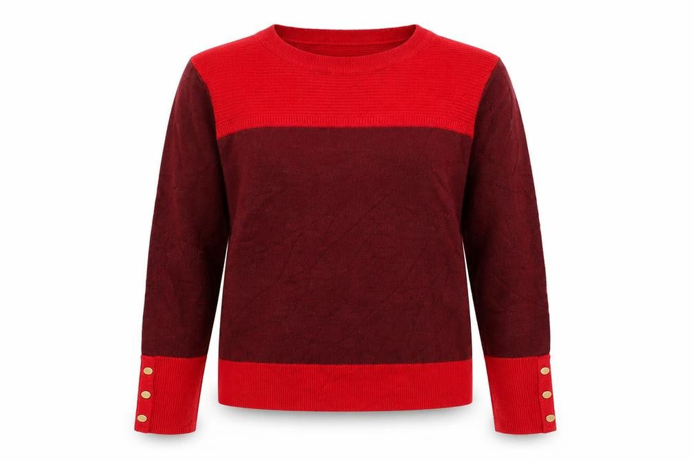 Womens UK Size 14 Marks and Spencer Red Pullover Jumper