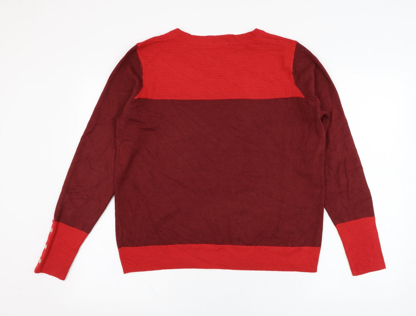 Womens UK Size 14 Marks and Spencer Red Pullover Jumper